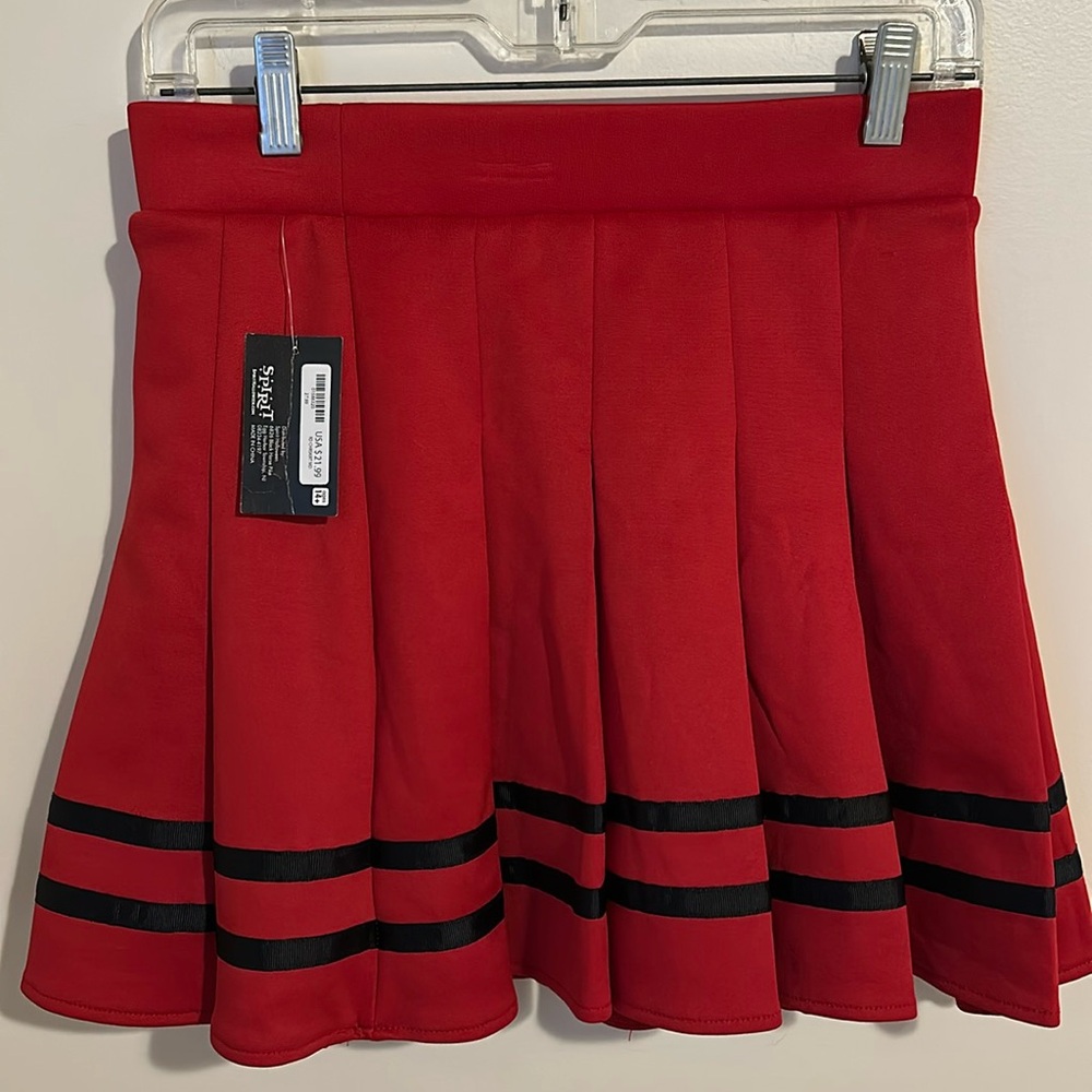SPIRIT Red Cheerleading Skirt Womens Size M NWT